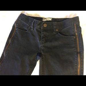 Free People side zip skinny jeans